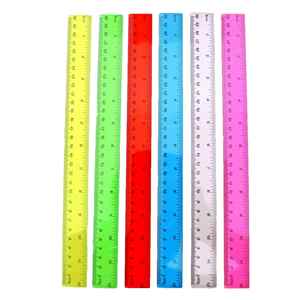 Regla de Plástico Transparente de Alta Calidad de 20-30 cm, 12 Pulgadas, Recta, Colorida, para Oficina y Escuela - Product Image 4
