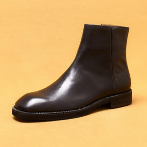 Botas de Trabajo Amekaki Retro de Moda para Hombre, con Cordones en el Tobillo, de Cuero Genuino Original, Lavables, Antideslizantes, Nuevas 2025 - Product Image 2