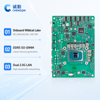 Carte mère industrielle 3,5 pouces intégrée Wildcat Lake DDR5 double LAN 2,5G 6 ports COM DC 9-36V OEM ODM