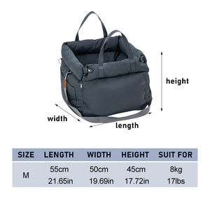 Asiento Elevador de Lujo de Piel Sintética para Perro con Hebillas de Seguridad OEM Personalizable para Coche para Gatos y Perros con LOGO Personalizado - Product Image 2