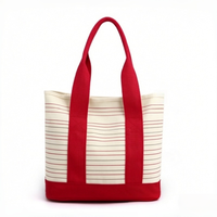 Sac fourre-tout en toile personnalisé pour femme avec fermeture éclair et poignée, en matériau recyclable, pour usage quotidien, tailles S/M/L