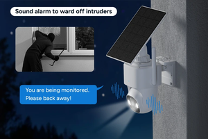 กล้องวงจรปิด Tuya Smart APP รองรับ WIFI/4G ความละเอียด 3MP ใช้พลังงานแบตเตอรี่และแผงโซลาร์เซลล์ เหมาะสำหรับใช้ในฟาร์ม บ้าน ร้านค้า ภายนอกอาคาร และทุกที่ - Product Image 5