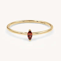 Rétention de la couleur en acier inoxydable. Pierre précieuse en zircon de couleur. Pierre de naissance de décembre. Bague simple avec diamants. Bague d'anniversaire