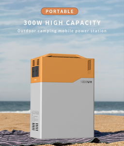 Ngoài trời di động năng lượng mặt trời hệ thống nhà sao lưu biến tần Pin LiFePO4 1kwh Trạm điện cầm tay 300W năng lượng mặt trời Máy phát điện - Product Image 2