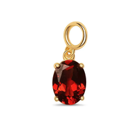 Haute qualité PVD plaqué or en acier inoxydable géométrique Zircon pierre de naissance breloque bricolage breloques pendentif accessoires pour la fabrication de bijoux