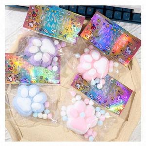 12pcs Cat Paw Mochi <b>Squishy</b> Ball Gift Set Ultra Soft TPR Material Sensory Fidget Stress Relief Therapy Kawaii Squeeze Toys - Product Image 3