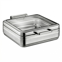 Nouvel ensemble de réchauds de table design 6L grande capacité en acier inoxydable 304 avec support inférieur en acier inoxydable en option pour restaurant