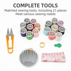 JP Wholesaleには、6種類の縫製アクセサリーツールセットポータブルDiy針と糸の縫製キットが含まれています - Product Image 4