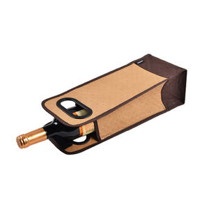 Customized Brand Sublimation Wine <b>Tote</b> <b>Bag</b> Wonderful Wine <b>Bag</b> 750Ml 1 Bottles <b>Blue</b> Bottle Shape Portable Wine <b>Bag</b> - Product Image 4