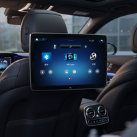 Système de divertissement pour sièges arrière de voiture de haute qualité, écran tactile de 14 pouces, TV pour appuie-tête de voiture, Android 13, 4+64G, CarPlay, Mirror Link