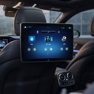 Système de divertissement pour sièges arrière de voiture de haute qualité, écran tactile de 14 pouces, TV pour appuie-tête de voiture, Android 13, <span class=keywords><strong>4</strong></span>+64G, CarPlay, Mirror Link - Product Image 1