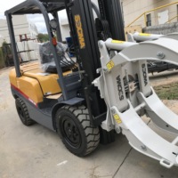 Chariot élévateur diesel/GPL/électrique compact SOCMA 2T 2,5T 3T avec pince pour rouleaux de papier - Prix Impetus