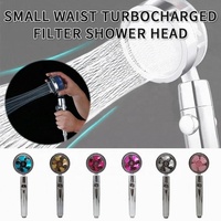 Turbo Charge 360 haute pression ventilateur doré pommeau de douche pluie pure accessoires de salle de bain Spin filtre à eau bain fournitures de toilette