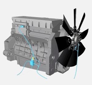 Pag Ventilateurs à flux axial à pas réglable Ventilateurs hydrauliques réversibles à angle pour machines agricoles <span class=keywords><strong>Radiateur</strong></span> hydraulique réversible - Product Image 1