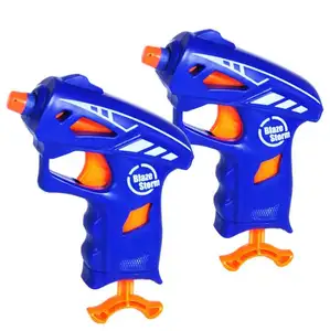 Kinder 2er Pack/Set Mini Blaster Spielzeug pistole mit 5 runden Spitzen pfeilen 5 Saugspitzen pfeile