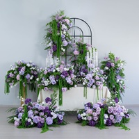 Nouvelle collection Monet, roses en soie teintées à la main, prêtes à l'emploi, ensemble d'arrangements floraux, fleurs artificielles pour mariage