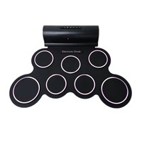 Portable Roll-Up Electronic Drum, Kids Beginner Practice Percussion Instrument