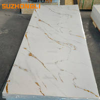 Panneau mural aux couleurs marbrées avec revêtement PVC imperméable et anti-UV, décoration en bois à coller par transfert thermique pour surface de table de bureau