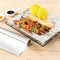 Prix de gros, rouleau de papier aluminium alimentaire 8011, 30 cm, papier d'emballage alimentaire pour la cuisine, emballage alimentaire
