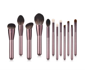 Beautyts Set di pennelli per il trucco 12 pezzi fondotinta in polvere fard settore contorno cosmetici Private Label per il viso spazzola Kit - Product Image 1