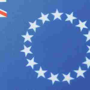 Bandiera da Tavolo delle Isole Cook in Poliestere con Base in Plastica ABS e Asta, Decorazione da Ufficio - Product Image 4