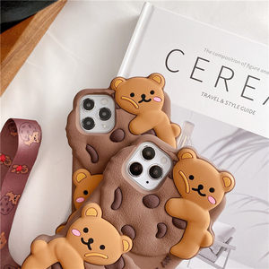 <span class=keywords><strong>Funda</strong></span> de Silicona Suave con Diseño de Oso de Chocolate en 3D para <span class=keywords><strong>iPhone</strong></span> 17 Pro Max 14 13 12 <span class=keywords><strong>11</strong></span> X XR 8 Plus - Product Image 4