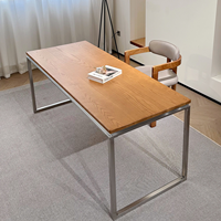 Nouveau bureau en bois de frêne massif, bureau minimaliste pour la maison, bureau d'étude, bureau d'ordinateur, table longue, établi