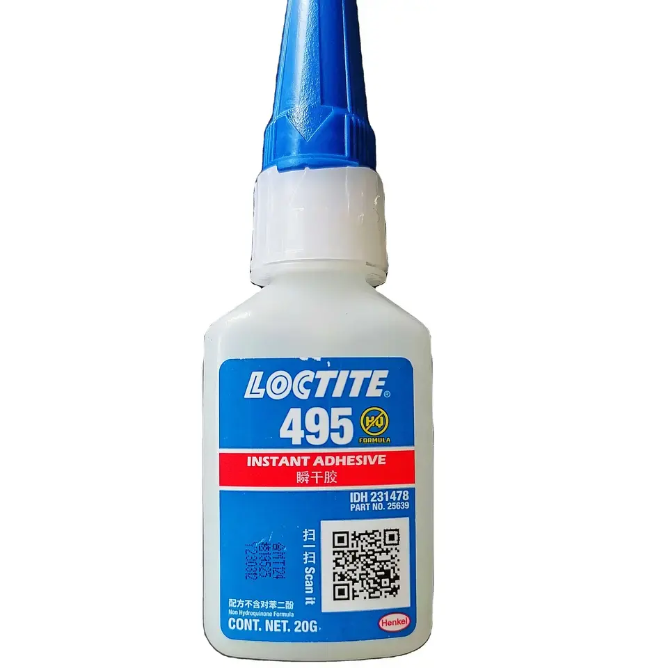 FM Henkel Loctiter 495 Adhésifs instantanés Chaussures en cuir Vêtement Cyanoacrylate Marbre Adhésifs et Colles