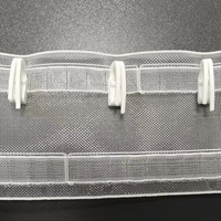 Accessoires de rideaux de fenêtre de luxe avec crochets en plastique en forme de S, fabriqués en matériau POM de haute qualité, modèle N-009