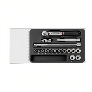 519/604BB <b>Tool</b> <b>Storage</b> Set 12pc Socket Wrench Kit With Ratchet And Extensions For Automotive Repair - Product Image 2