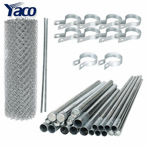 Grillage en fil de fer galvanisé à chaud de 2,5 à 3 mm de diamètre, maille losange 50x50, hauteur 6 pieds, pour clôture - Product Image 1