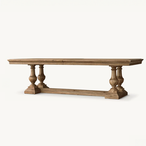 <span class=keywords><strong>Tavolo</strong></span> <span class=keywords><strong>da</strong></span> pranzo rettangolare in rovere massello francese con base a colonna romana, adatto per <span class=keywords><strong>6</strong></span>/8/10/12 persone, arredamento per sala <span class=keywords><strong>da</strong></span> pranzo per villa. - Product Image 1