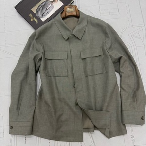Veste Safari Homme en Mélange de Lin Premium, Chemise-Veste Utilitaire à Fermeture Éclair Discrète, Poches à Rabat Double, Coupe Décontractée, <span class=keywords><strong>Surchemise</strong></span> - Product Image 1