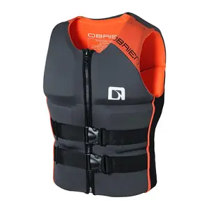 Nieuwe Mode Custom Heren Neopreen Watersport Leven Vest Zwart Rood Jetski Vissen Surfen Impact Drijfvest Reddingsvest