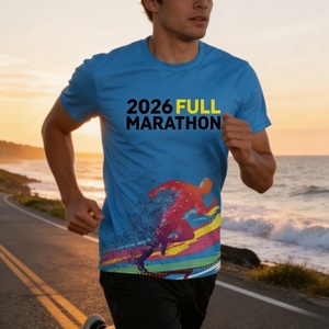 Camiseta de Maratón Sublimada Yingtenidi con Diseño Personalizado Gratis de <span class=keywords><strong>Boston</strong></span>, Londres, Berlín, Chicago, Nueva York, para el Evento de Carreras en 2026 - Product Image 3