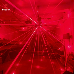 Nueva Iluminación Profesional para Escenarios, Láser Mágico Multicolor RGB/W de 41 Ojos con Rotación de <span class=keywords><strong>360</strong></span>°, Control DMX512/De Sonido para DJ y Bodas - Product Image 6