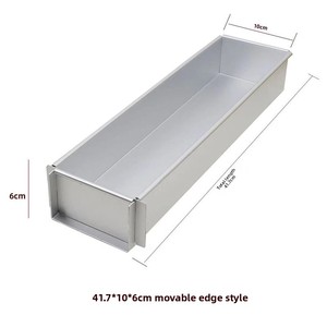 Bền Nhôm Hợp Kim Hình Chữ Nhật Không Dính Tiramisu Khuôn Bánh Nướng Khay Kim Loại Bánh Pan Khuôn Cho Lò Vi Sóng - Product Image 2