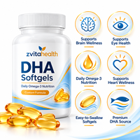 Gélules de DHA à marque privée, supplément d'huile de poisson Oméga-3, fabricant OEM, formule personnalisée pour la nutrition quotidienne, approvisionnement en vrac