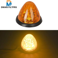 Feu de position latéral LED à montage en surface de type pastèque classique, neuf, pour camions, remorques, rouge clair, accessoire de lumière automobile général