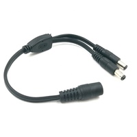 DC 5,5*2,1mm/5,5*2,5mm Stromkabel Y-Splitter-Verlängerung kabel 1 Buchse an 2 Stecker für LED-Licht leiste