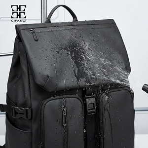 Mochila para ordenador portátil Unisex informal con logotipo personalizado de gran capacidad, mochilas escolares deportivas de moda impermeables con cremallera de cuero PU - Product Image 4