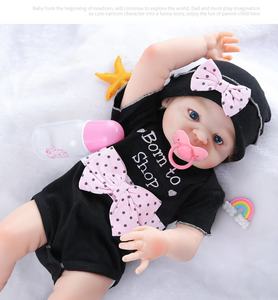 Poupée <span class=keywords><strong>bébé</strong></span> <span class=keywords><strong>reborn</strong></span> en vinyle silicone pleine grandeur de 22 pouces, <span class=keywords><strong>fille</strong></span> nouveau-née, douce et flexible, peau 3D, ressemble à un vrai <span class=keywords><strong>bébé</strong></span> - Product Image 2