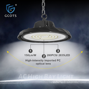 GCOTS Lámpara LED Lineal de Alta Luminosidad con 2 Años de Garantía, 100W 150W 200W, Tipo UFO para Fábrica - Product Image 2