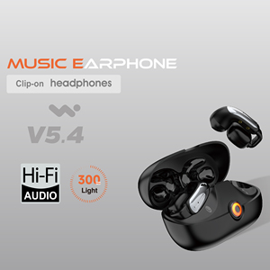 Casque d'écoute sans fil à clipser TWS pour téléphone portable/tablette/ordinateur Mini Sports IPX5 Waterproof KAXINSI KH-336 Noir - Product Image 2