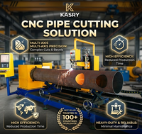 Máquina de Corte de Tubos Automática CNC de Alta Velocidad KASRY para Fabricación de Acero Estructural de Aluminio y PVC con Componentes de Engranajes de Motor