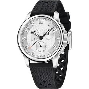 Montre pour homme, montre-bracelet à quartz multifonction avec bracelet en silicone, mouvement VH88, montre de luxe pour homme, étanche, lumineuse, date, semaine - Product Image 1