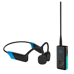 2 pin bluetooth cable Suppliers-Entrenamiento de natación auriculares gancho de oreja auricular inalámbrico Bluetooth auricular FM Transmisor de conducción ósea auricular receptor