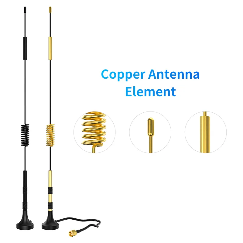 Luar Ruangan Jarak Jauh 698-960/1700-2700Mhz Omni Penguat Sinyal Pengisap Basis Magnetik Router Mimo 2G 3G 5G Gsm 4G Antena