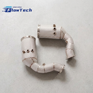 Downpipe de alto rendimiento con escudo térmico y OPF para Porsche Cayenne 9YA 9Y3 2.9T V6 Biturbo SS304, conexión directa, Euro 5, 200 celdas - Product Image 5