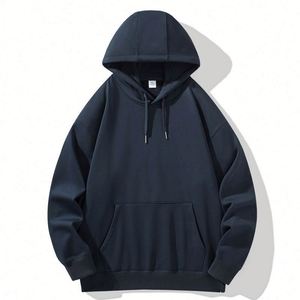 Wholesale 600gsm Cotton Polyester Oversized <b>Drop</b> Shoulder Heavyweight Blank Fleece High Quality Hoodies - Product Image 3